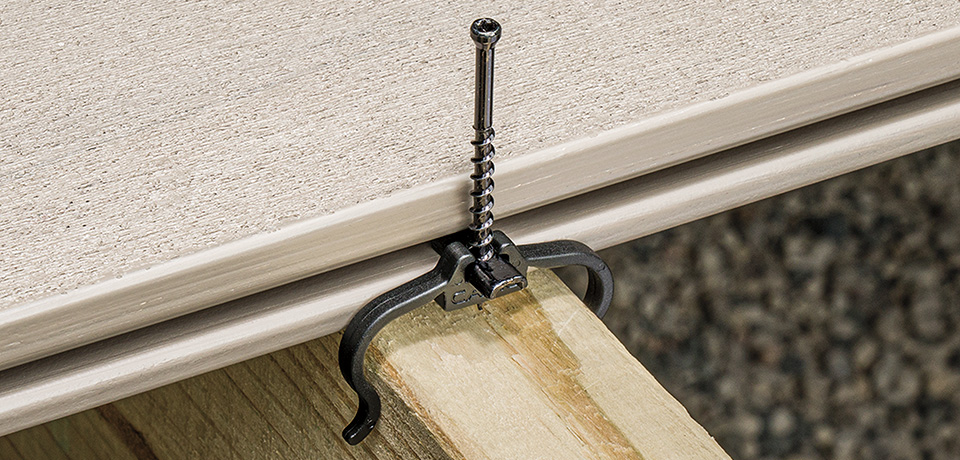 Hidden fasteners engineered for performance